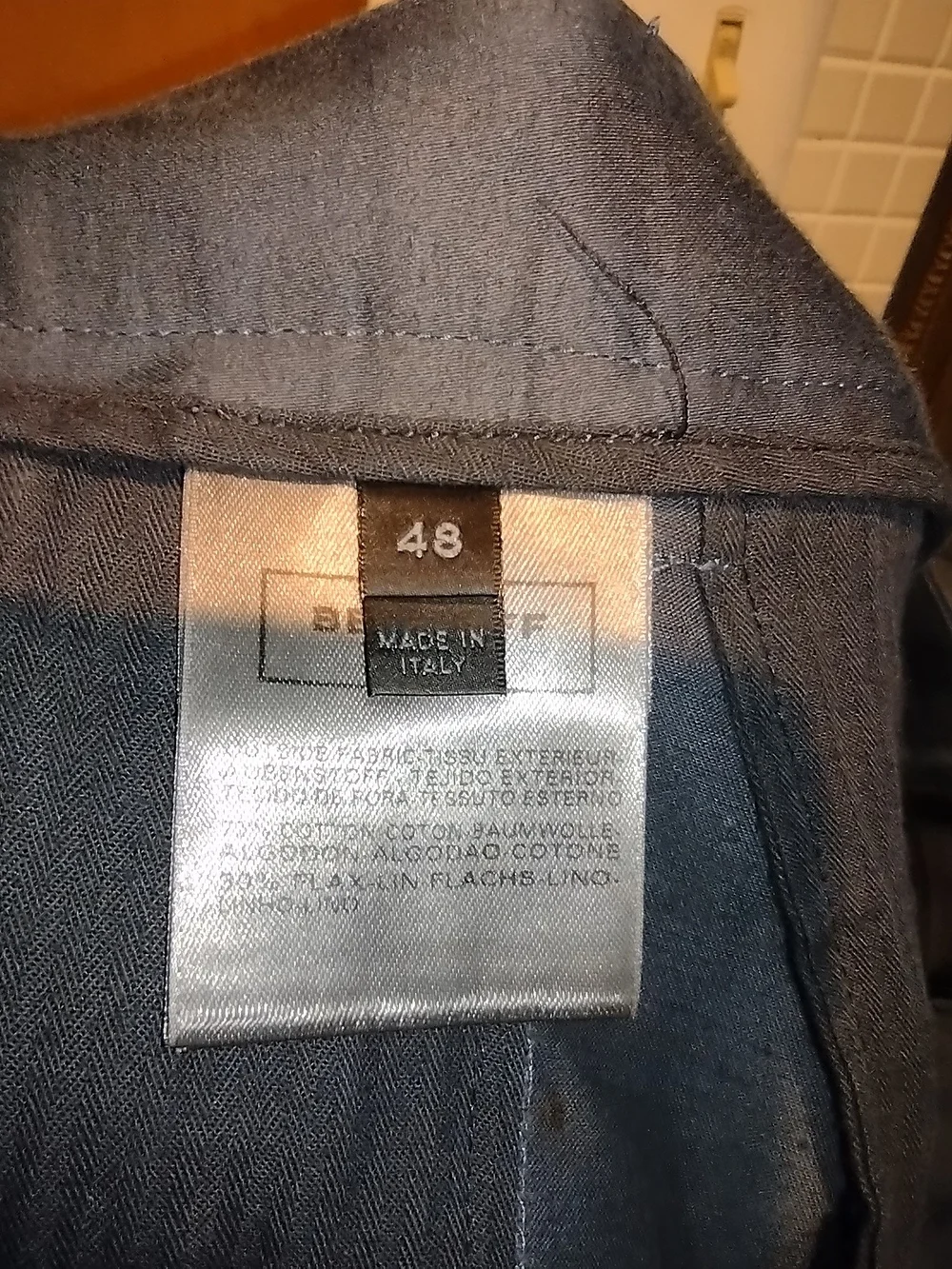 Belstaff Gray Flat-Front Shorts with Belt